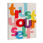 Trust Yourself Typography Canvas Print Gallery Image 8