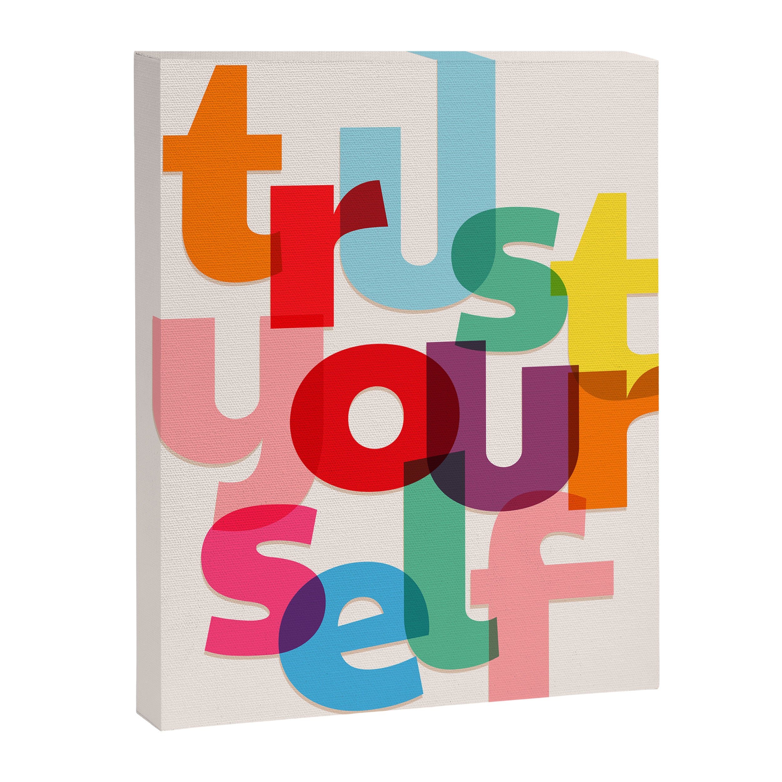 Trust Yourself Typography Canvas Print Gallery Image 8
