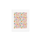 Vintage Coquette Colorful Bows Pattern Art Print Gallery Image 1