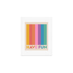Vintage Rainbow Have Fun Text Art Print Gallery Image 1