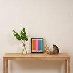 Vintage Rainbow Have Fun Text Framed Canvas Print Gallery Image 4
