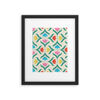 Vintage Tulips Patchwork Pattern Framed Art Print Gallery Image 6