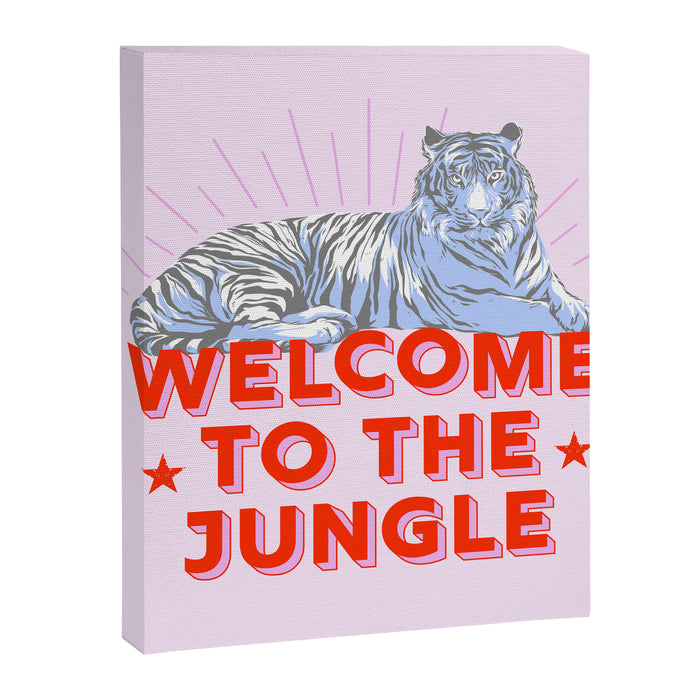 welcome to the jungle - retro tiger Canvas Print Gallery Image 1
