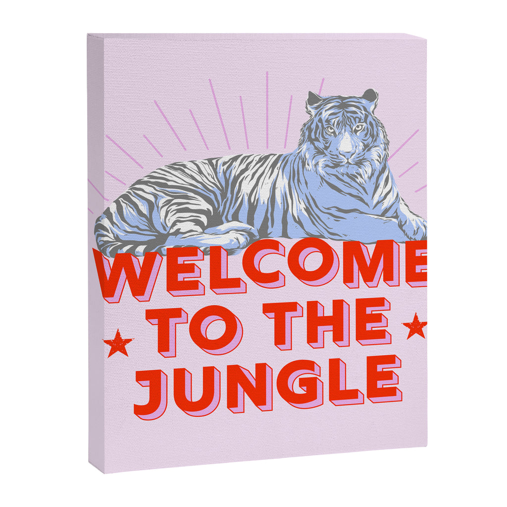 welcome to the jungle - retro tiger Canvas Print Gallery Image 8