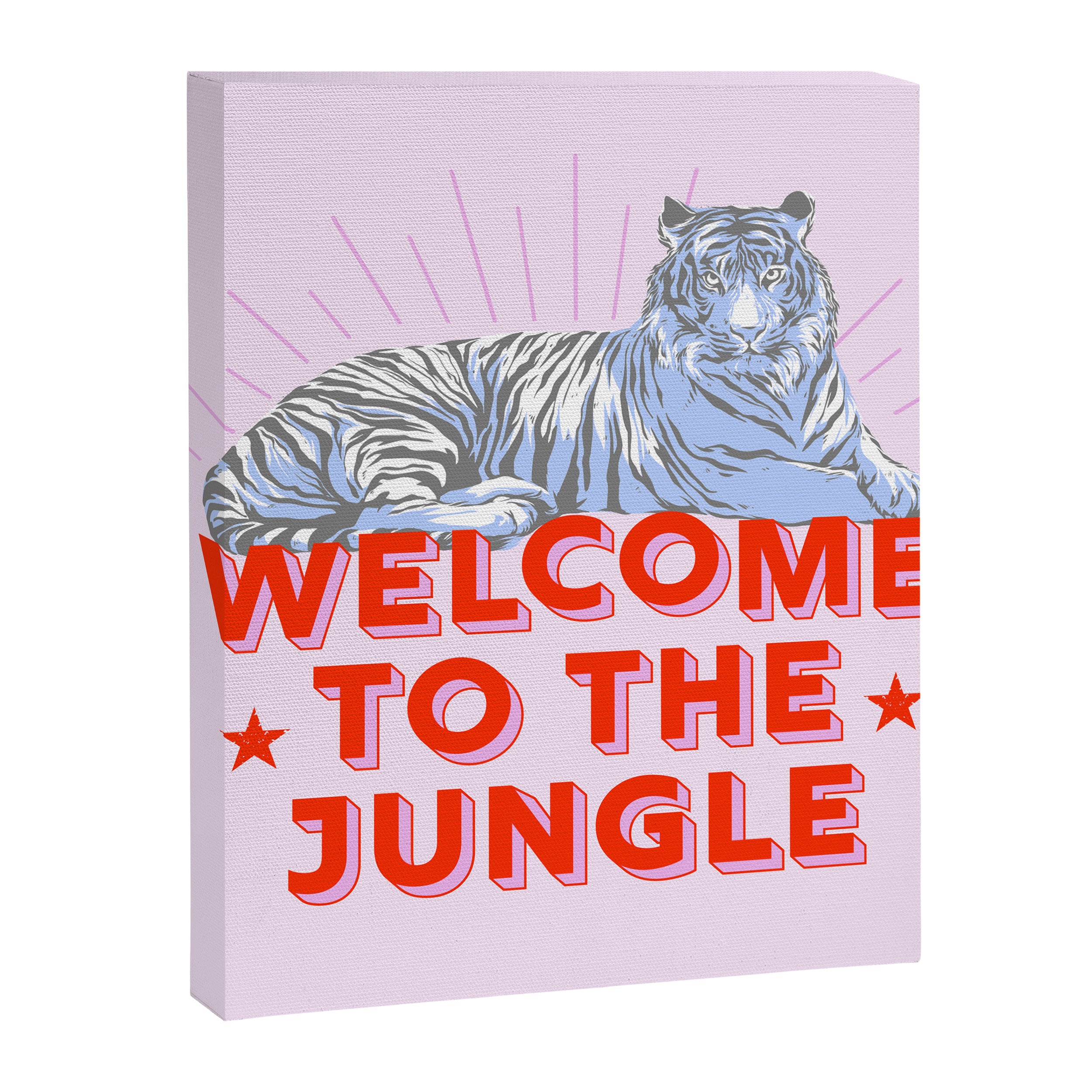 welcome to the jungle - retro tiger Canvas Print Gallery Image 8