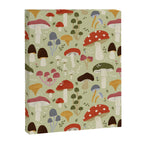 Whimsical Forest Mushrooms Pattern Canvas Print Gallery Image 8
