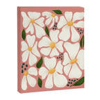 White Daisies On Pink Canvas Print Gallery Image 8