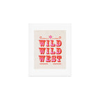 Wild Wild West Cowboy Typography Art Print Gallery Image 1