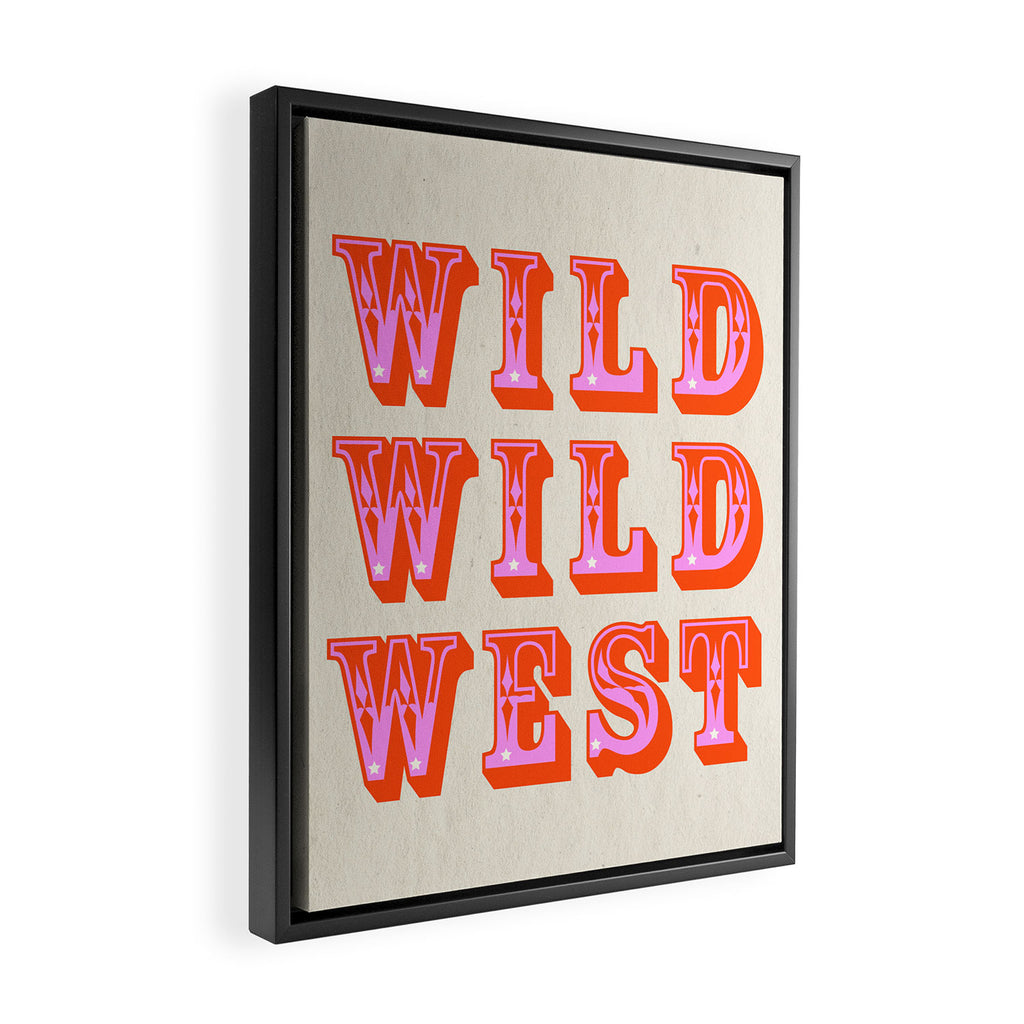 WILD WILD WEST Framed Canvas Print Gallery Image 2
