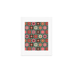 Winter Quilt Stars: Festive Mosaic in Jewel Tones Art Print Gallery Image 1