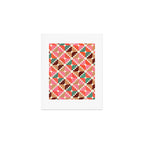Winter Retro Quilt Pattern Art Print Gallery Image 1
