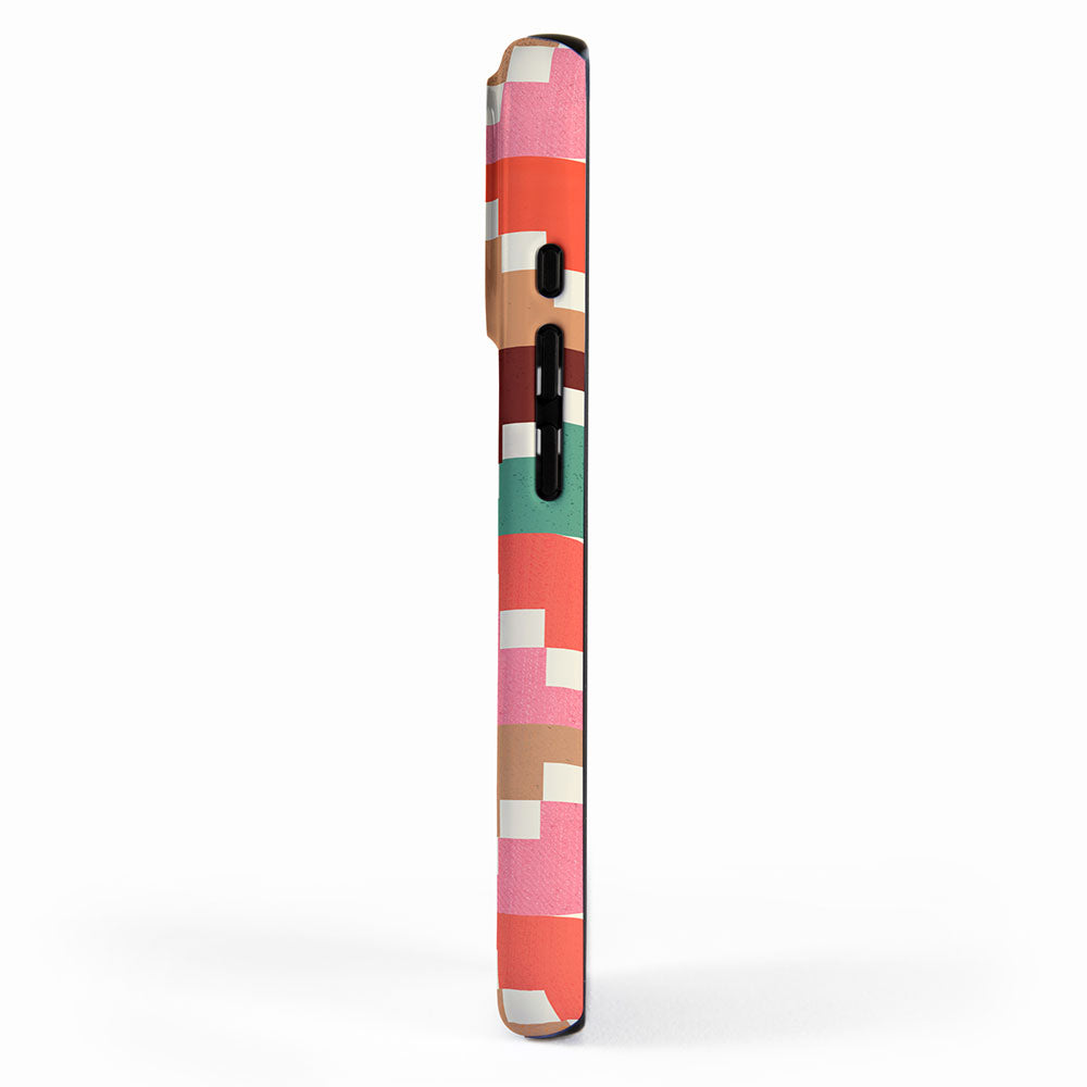 Winter Retro Quilt Pattern iPhone Case Gallery Image 2