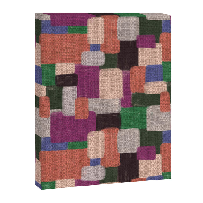 Woven Color Blocks - Modern Craft Texture Canvas Print Gallery Image 1