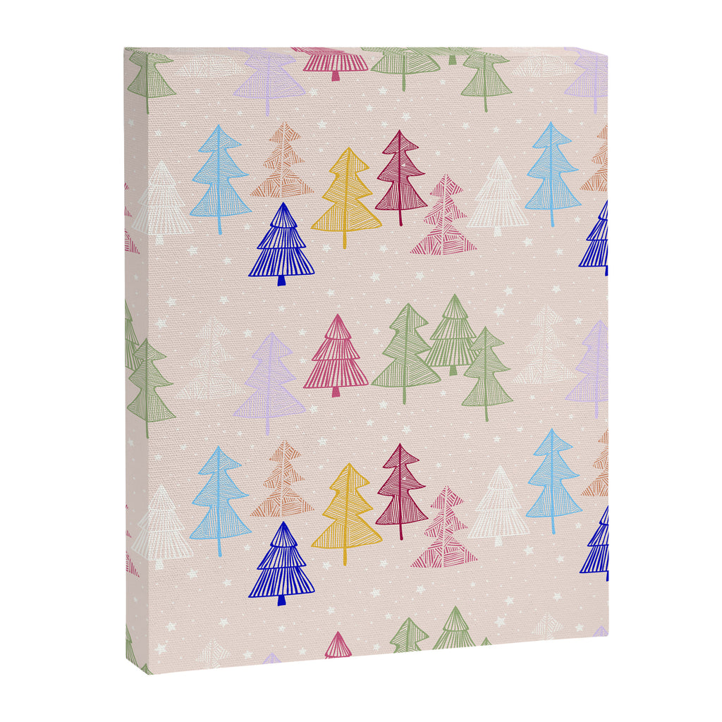 Xmas forrest pattern Canvas Print Gallery Image 8