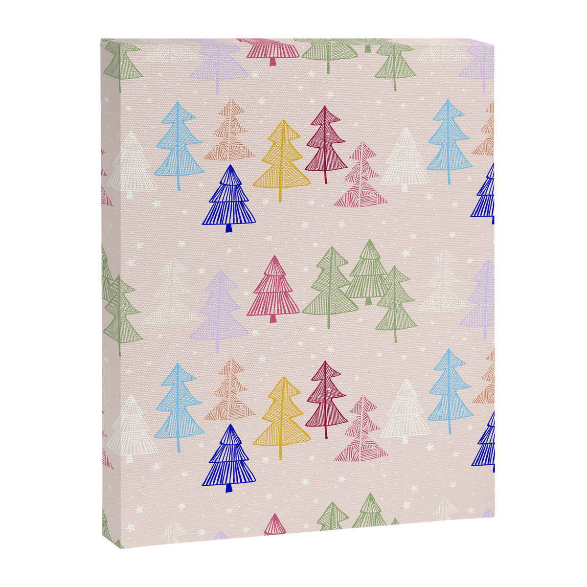 Xmas forrest pattern Canvas Print Gallery Image 8