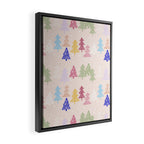 Xmas forrest pattern Framed Canvas Print Gallery Image 2