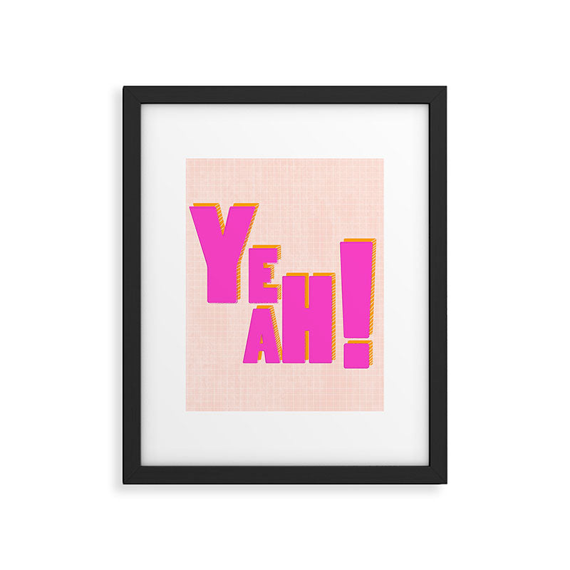 YEAH! Framed Art Print Gallery Image 6