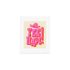 Yee Haw! Fun Cowboy Art Art Print Gallery Image 1