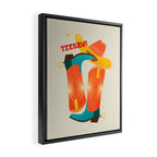Yeehaw! Bright Cowboy Boots Framed Canvas Print Gallery Image 2