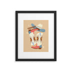 Yeehaw! Cowboy Boots Framed Art Print Gallery Image 6