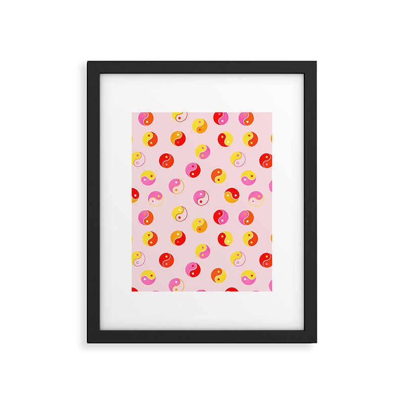 Ying Yang Bright Pattern Framed Art Print Gallery Image 6