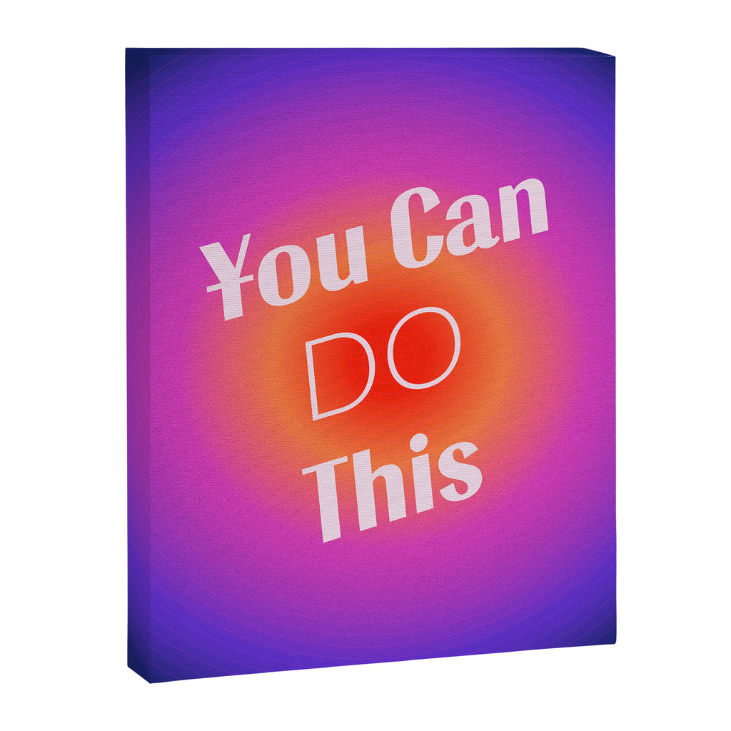 You Can Do This - Gradient Inspirational Quotes Canvas Print Gallery Image 8