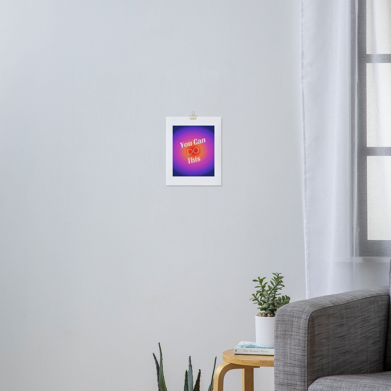 You Can Do This - Gradient Inspirational Quotes Art Print Gallery Image 3