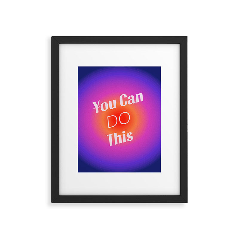 You Can Do This - Gradient Inspirational Quotes Framed Art Print Gallery Image 6