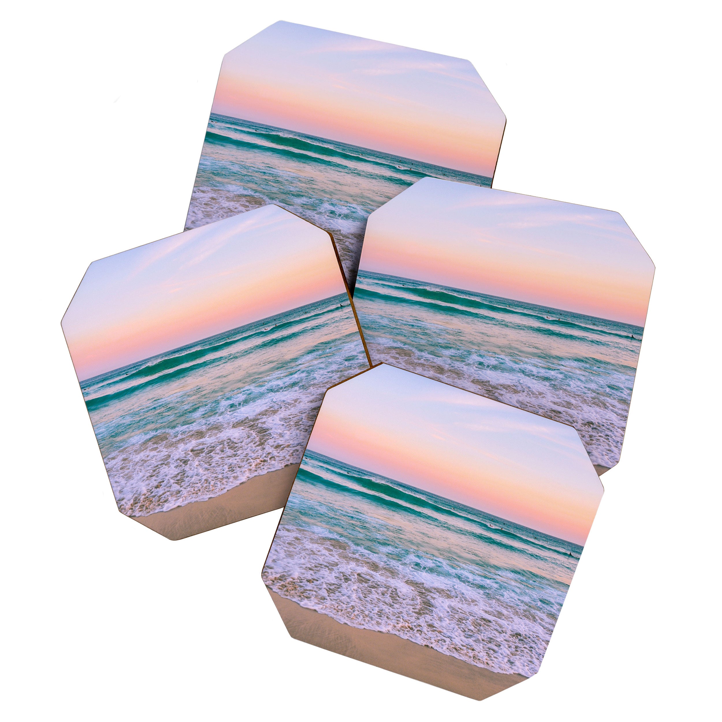 Ocean and Sunset Needed Coaster Gallery Image 1