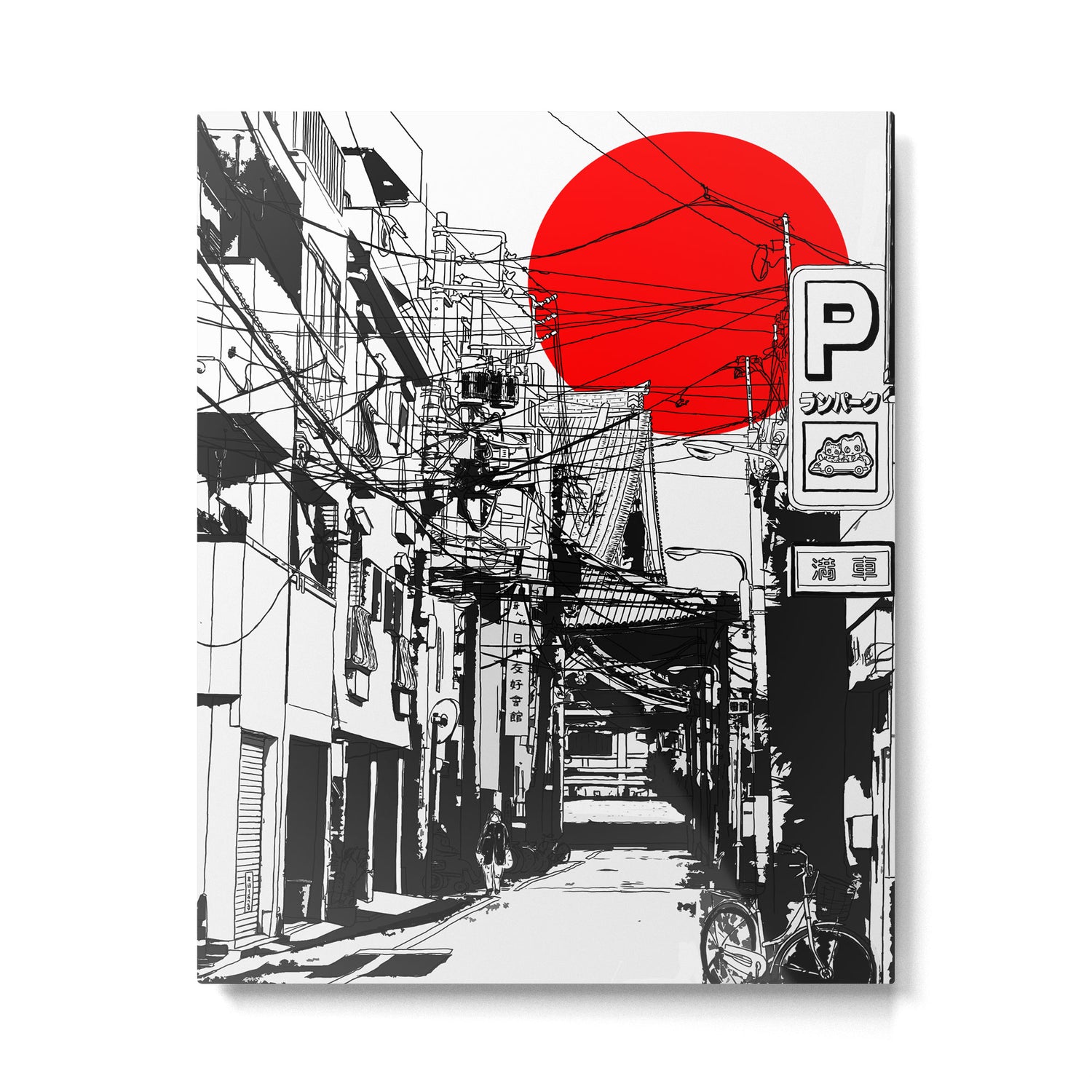 Tokyo street sunrise Metal Print Gallery Image 6