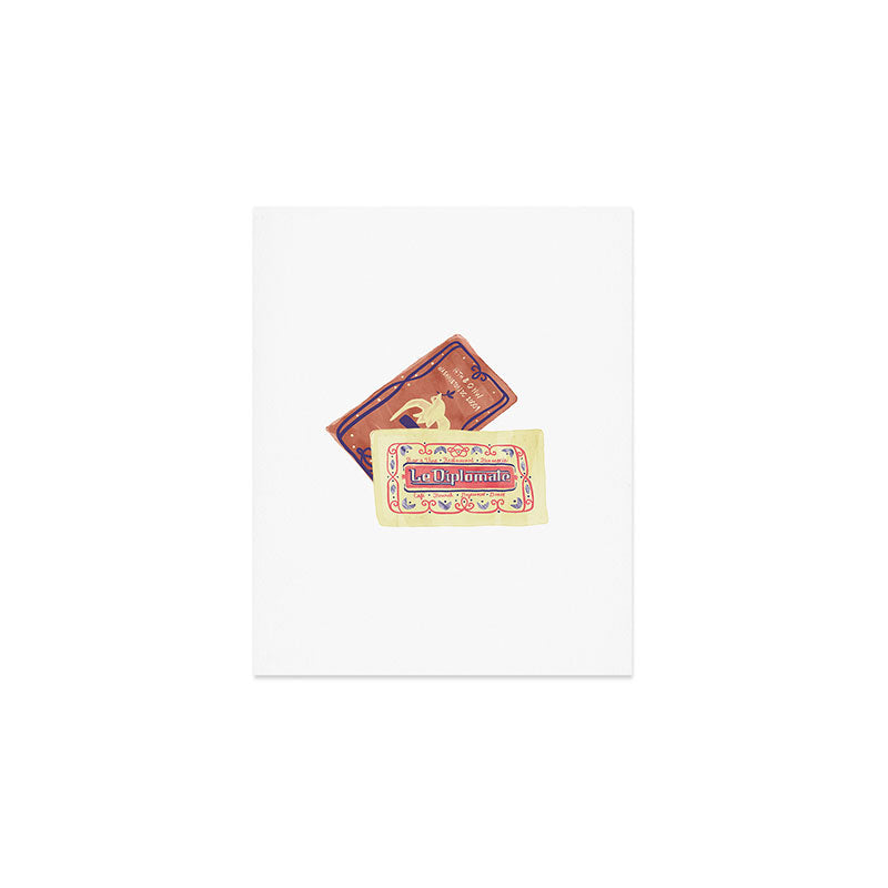 le dip washington dc matchbook print Art Print Gallery Image 1