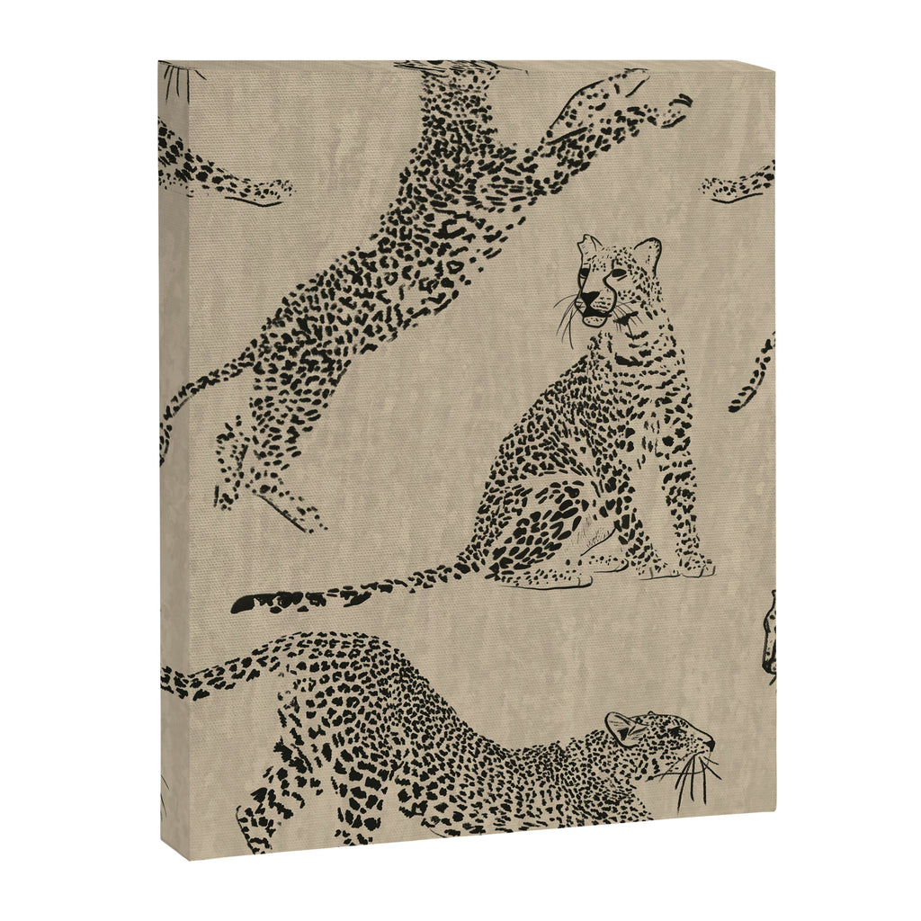 tan leopard pattern Canvas Print Gallery Image 8