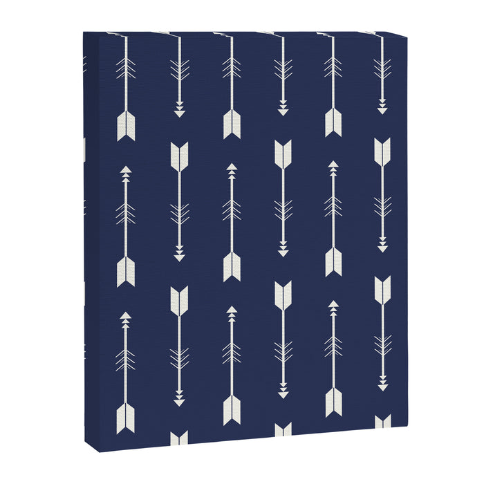 Blue Arrow Pattern  Canvas Print Gallery Image 1