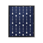 Blue Arrow Pattern  Framed Canvas Print Gallery Image 8