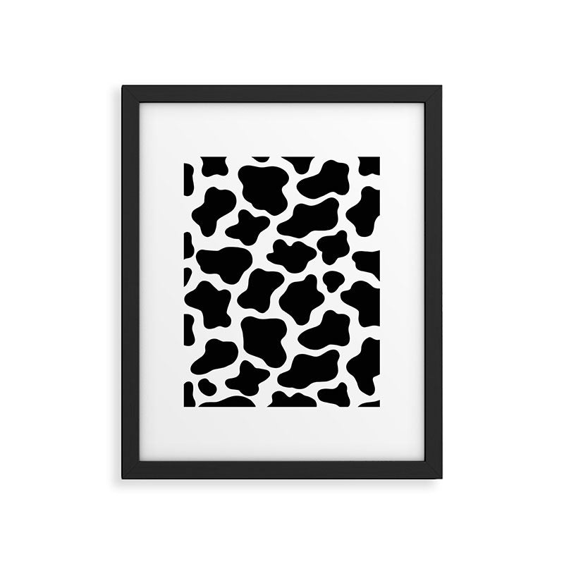 Cow Print Framed Art Print Gallery Image 6