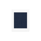 Navy Blue Grid  Art Print Gallery Image 1