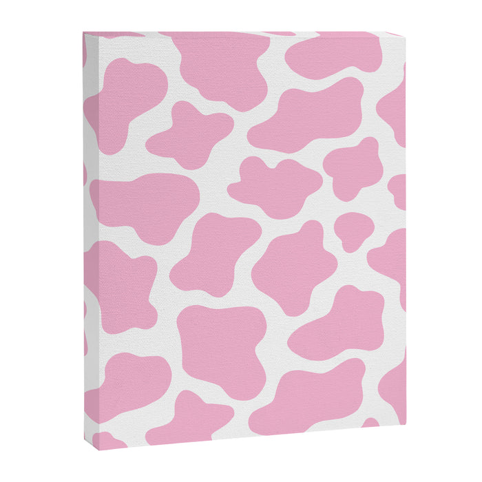 Pink Cow Print Canvas Print Gallery Image 1