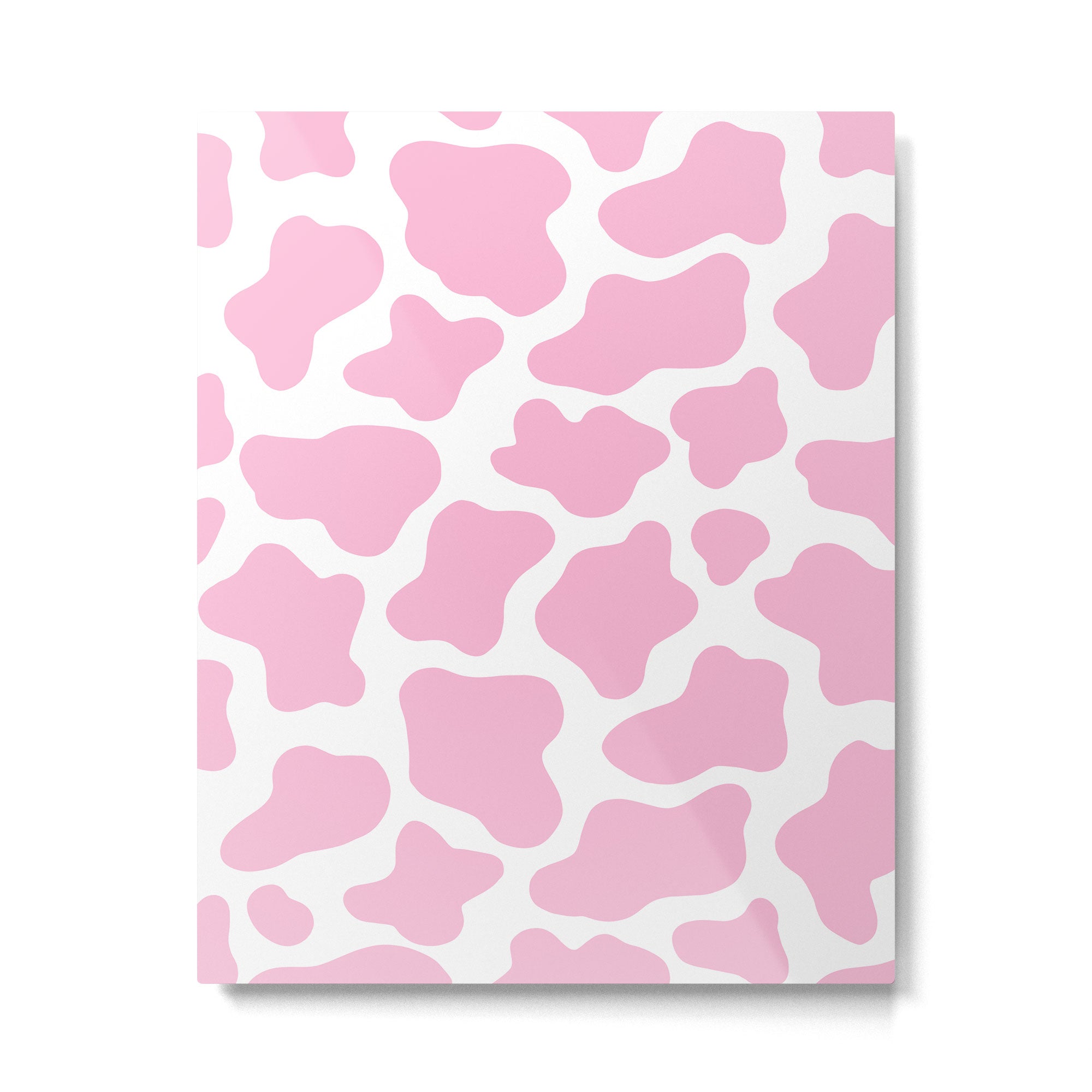 Pink Cow Print Metal Print Gallery Image 6