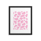 Pink Cow Print Framed Art Print Gallery Image 6