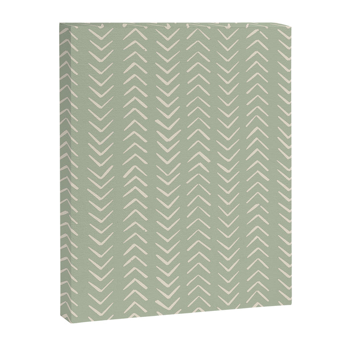 Sage Green Arrow Mudcloth  Canvas Print Gallery Image 1