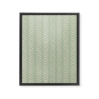 Sage Green Arrow Mudcloth  Framed Canvas Print Gallery Image 8
