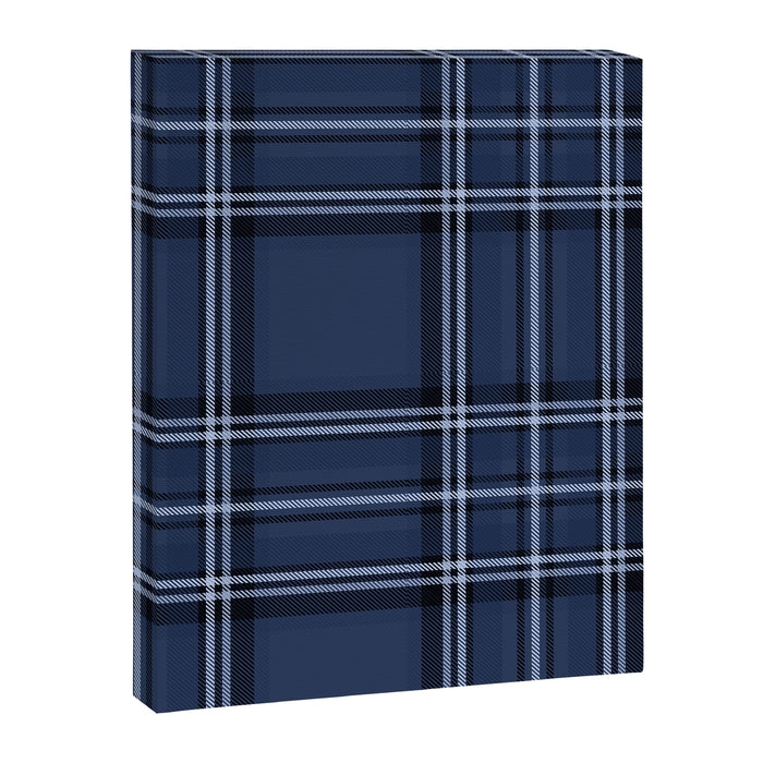 Scottish Blue Tartan Canvas Print Gallery Image 1