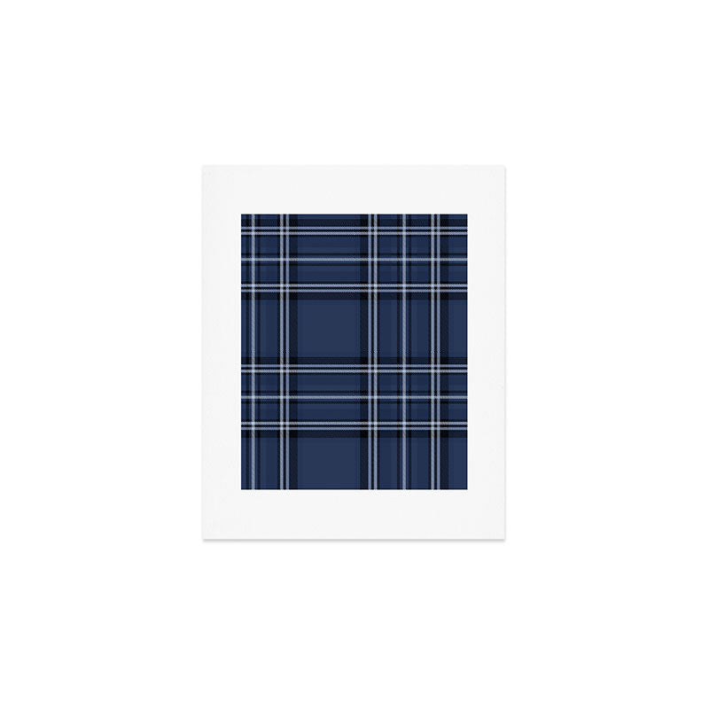 Scottish Blue Tartan Art Print Gallery Image 1