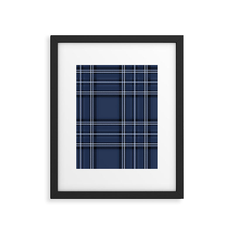 Scottish Blue Tartan Framed Art Print Gallery Image 6