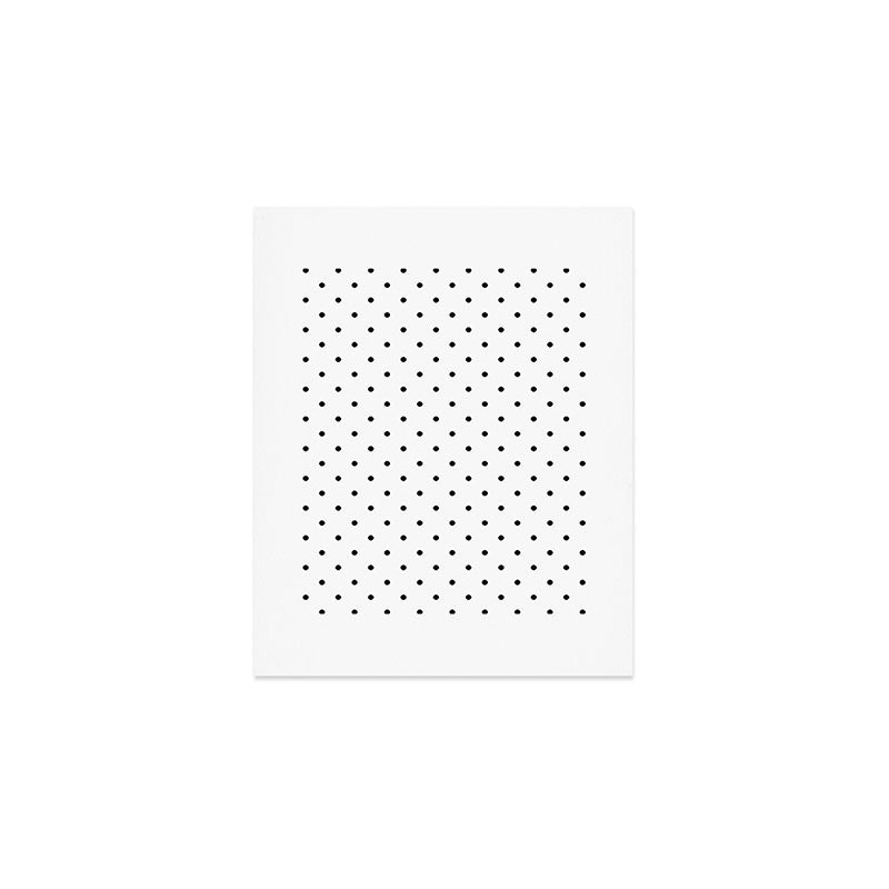 White & Black Polka Dots  Art Print Gallery Image 1