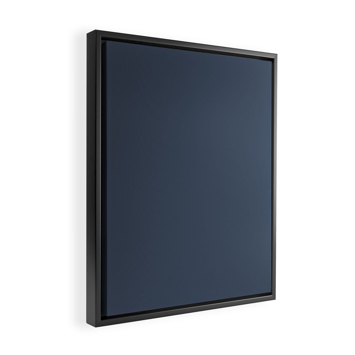Dark Slate Blue Gray Framed Canvas Print Gallery Image 2
