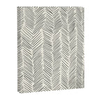 Herringbone Black on Cream Canvas Print Gallery Image 8