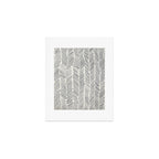 Herringbone Black on Cream Art Print Gallery Image 1