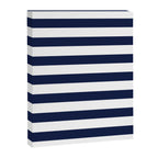 Nautical Navy Blue and White Stripes Canvas Print Gallery Image 8