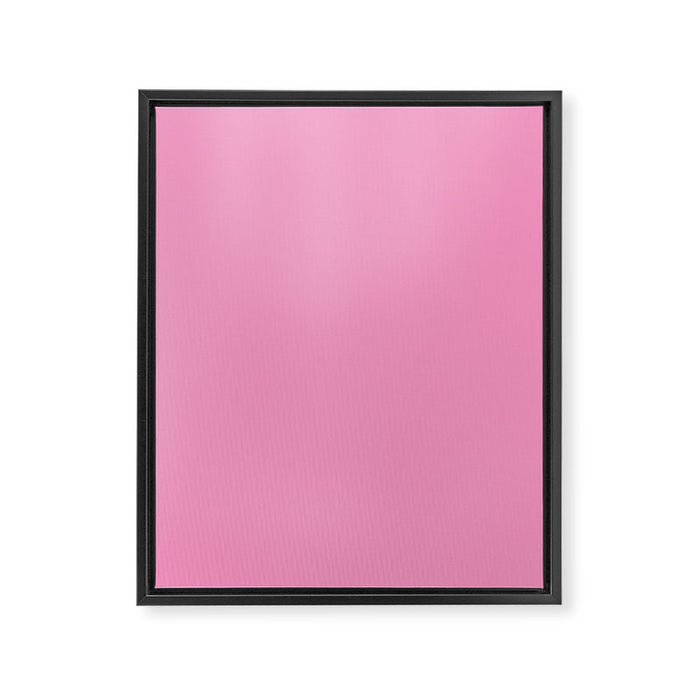 Pretty Pink Framed Canvas Print Gallery Image 1